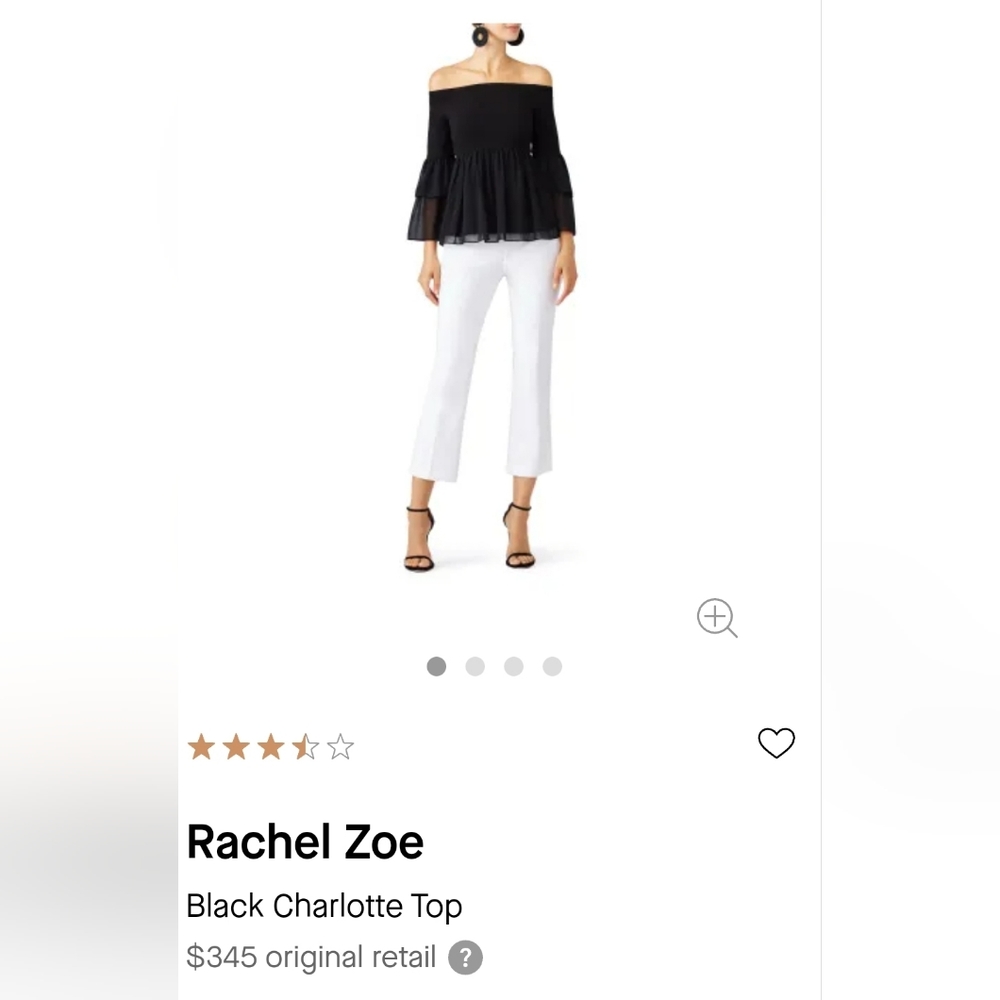 In mystery bundle NWT RACHEL ZOE 🤩layered cold shoulder chiffon top -layered - Picture 9 of 14